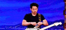 glenns: Steven Yeun’s new job as Conan’s stand-in at rehearsal