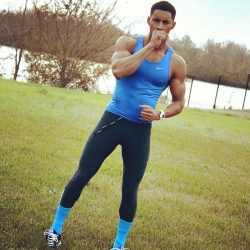 howtobeterrell:  youtastemyaura:  HE NEEDS TO BE MY PERSONAL TRAINER.  Zaddy  