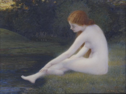 historical-paintings:  William Jacob Baer, Nymph, 1898. American,