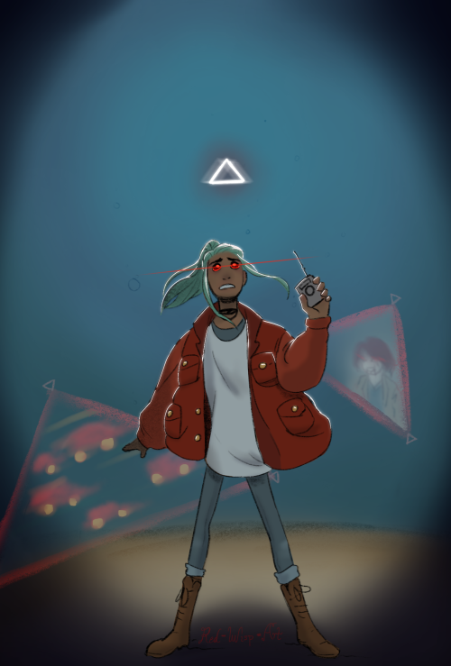 red-wisp-art:8th Ghost: Oxenfree!I was going to do a redraw but