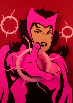 docgold13:  The Scarlet Witch 3-D cut-out 