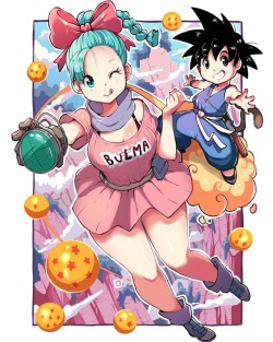 kenron-toqueen:Bulma and Son Goku 💕💕❌ #bulma #goku #dragonball