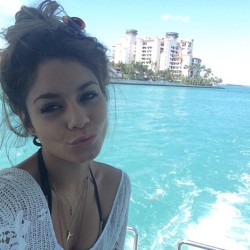 beautyblissx:  vanessahudgens:  Yacht life selfie 😉💙 #nofilter