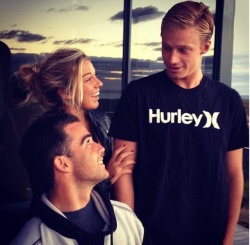 s-urf-patrol:  Old picture of Mason Ho, Coco Ho and Kolohe Andino