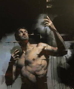 hal-blog:Jie Gao.“The lighting” oil on canvas.
