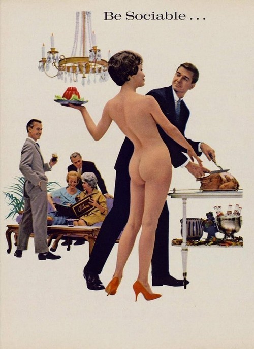 Also a nice one. The wife is asked by her husband to be more sociable and polite by being nude for their guests while she serves them. I think she should have lost the shoes too. It’s just rule to wear anything.