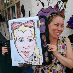 Doing caricatures today at Dairy Delight in Malden. #dairydelight