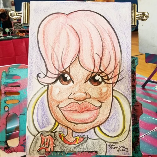 I’m doing caricatures at the Brain Market at the Cambridge