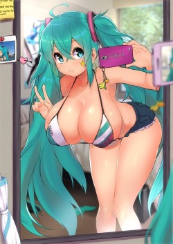 naughty-rwby-hentai:  Hatsune Miku requested by: @theendof97