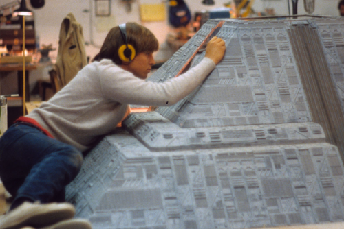 evilnol6:  .creating Tyrell Corporation building on the set of “Blade Runner”, 1981 