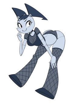 grimphantom2: ninsegado91:  zanzagen-art-only:   XJ9 goth trade with @lerimar   Looks great  Goth bot 