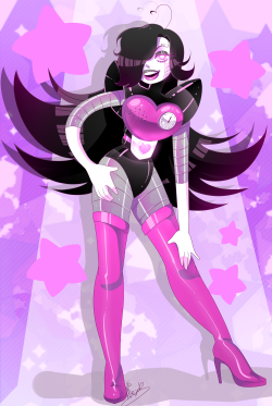 telltale-sheriff:  I tried my hand at a Fem!Mettaton. Not that