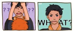 artbymay:  tsukishima being an asshole for the 43rd time