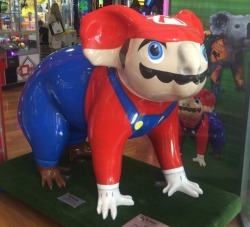 babylonian: suppermariobroth: Mario koala sculpture created to