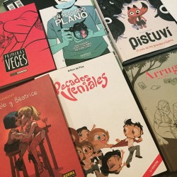 reiquintero:  My Graphic Novel Loot from Madrid :) Awesome books!