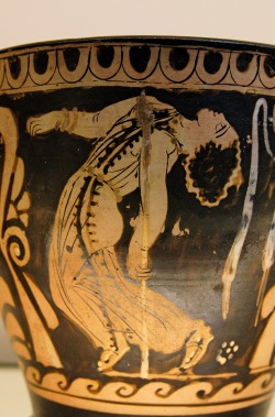 lionofchaeronea:  A maenad, possessed by Dionysus, dances in