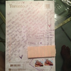 A little late but it got to me :) @sheedaabest #myvalentine #toronto