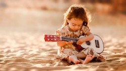 sahilsajjad:Cute Little Guitarist Girl HD Wallpaper  Download