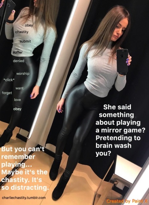 She said something about playing a mirror game? Pretending to