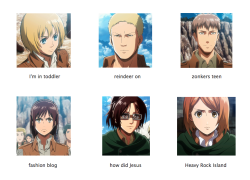 pink-princely-pantaloons:  Random snk characters according to