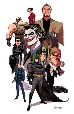 geek-art:  ‪#‎geekart‬ Bruce Timm x Christopher Nolan x