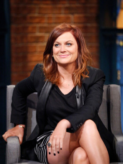 bemyonly:  Amy Poehler on Late Night with Seth Meyers, 6/24/15