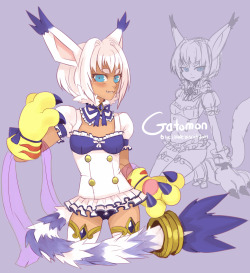 hopebiscuit:  Gatomon Gijinka 