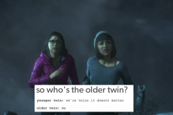 jennifero77:  Until Dawn + text posts. How many of these are