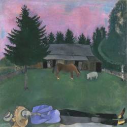 modernart1945-1980:  The Poet RecliningMarc Chagall1915 Oil on