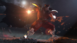 thevoid5:  Final M.Bison, 3d character I made for a fan art challenge,