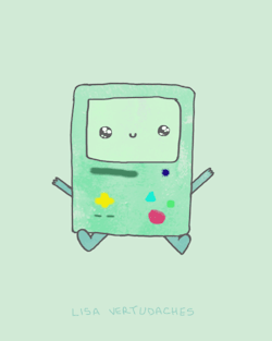 lisavertudaches:  A super quick BMO doodle to finish the day.