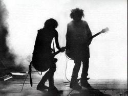 vaticanrust:Robert Smith and Simon Gallup of The Cure