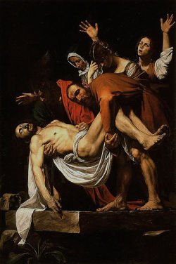 artmastered:  Caravaggio, The Entombment of Christ, 1602-03 