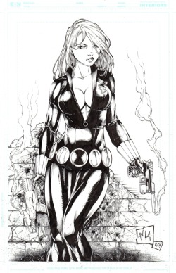 comicbookwomen:  comicbookwomen:Black Widow-Javier Avila Top