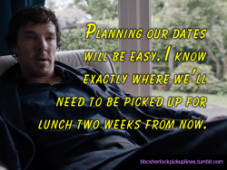 “Planning our dates will be easy. I know exactly where we’ll