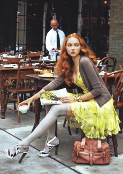 aaron-symons:  Lily Cole photographed by Arthur Elgort