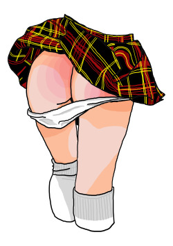 the-things-i-draw:  Bratty girls get pink butts… 
