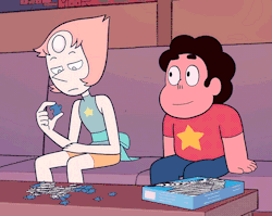 pearl-likes-pi:  ok but pearl’s cute shy smile when Steven