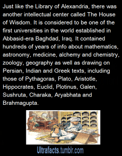 ultrafacts:  Source: House of Wisdom / Library of Alexandria