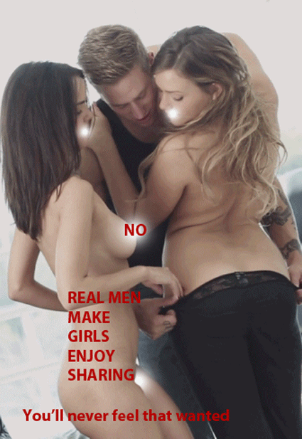 sissycensoredeserved:  You’re too afraid she’ll leave you for a man like this, just because she should.