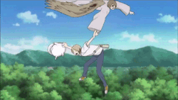 drabblesetc:  Love how Natsume never gets any fall damage
