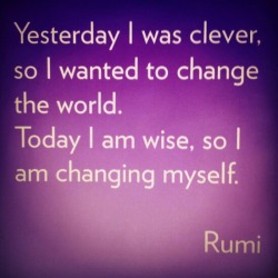 healingschemas:  Today I am wise, so I am changing  myself. 