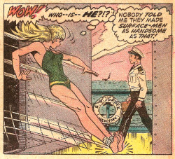 the-spinner-rack:  Wow! Who-Is-He?!? (by Bill Everett from Sub-Mariner #54,