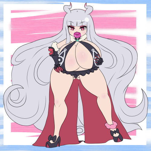 asknikoh:  Commission Bimbofied Lady Venera (Kate Hoshimiya) from World Conquest Zvezda Plot (Sekai Seifuku: Bōryaku no Zvezda)Loved this silly series, it was fun, cute and has awesome character designs. Hope there will be a second season.  damn those