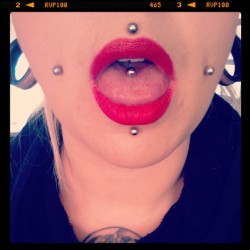 awoltattoos:  My face cross. #piercing #piercings #piercer #piercedgirls