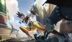 art-of-cg-girls:  Tracer! by Adrian Wilkins 