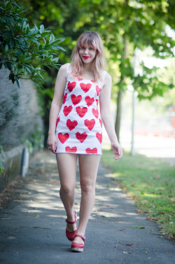 modcloth:  We heart this hand-printed dress from Jo of Lost in