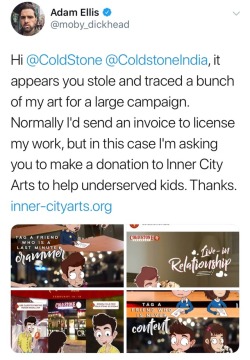 the-blue-wizard: adamtots: After I tweeted this, Coldstone contacted