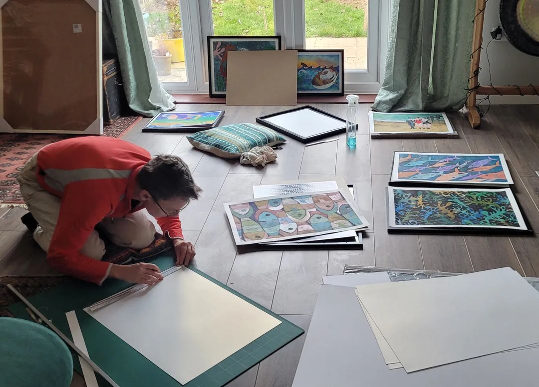 <p>The woman of my dreams is helping me out of a framing panic, as I prep in haste for Seashapes at 142 in March! #truelove #whatwouldidowithoutyou #artshowpanic #impostersyndrome  (at Felixstowe)<br/>
<a href="https://www.instagram.com/p/Co10n0modkW/?igshid=NGJjMDIxMWI=">https://www.instagram.com/p/Co10n0modkW/?igshid=NGJjMDIxMWI=</a></p>