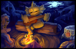 glazly:  Nuclear Throne - The Campfire  Sitting by the campfire 